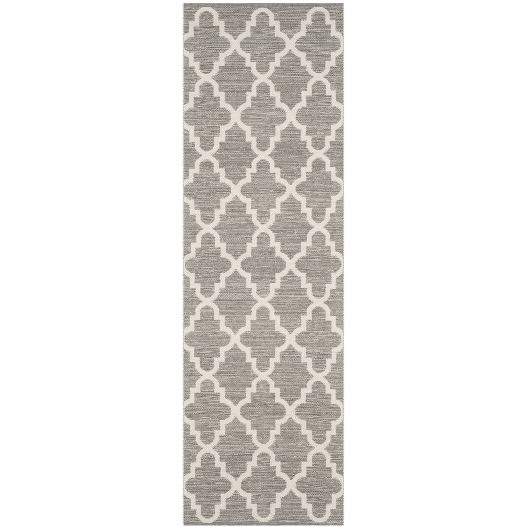 SAFAVIEH Montauk MTK810A Handwoven Grey / Ivory Rug Image 1