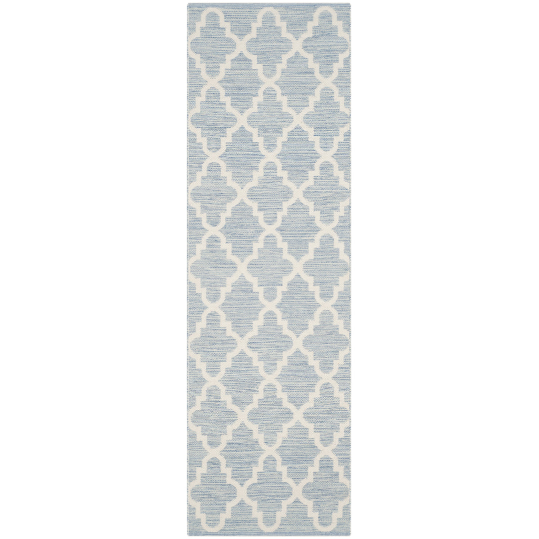 SAFAVIEH Montauk MTK810B Handwoven Light Blue /Ivory Rug Image 5