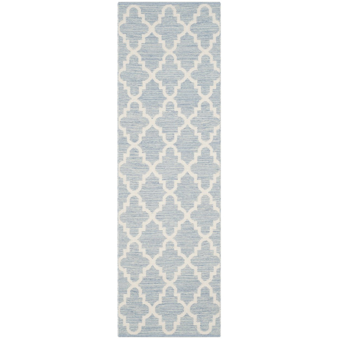 SAFAVIEH Montauk MTK810B Handwoven Light Blue /Ivory Rug Image 1