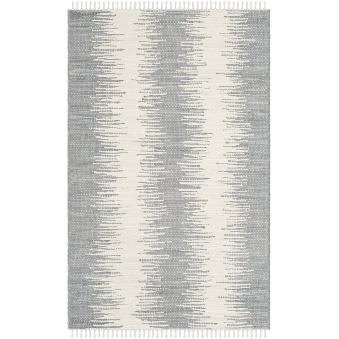 SAFAVIEH Montauk Collection MTK751K Handwoven Grey Rug Image 1