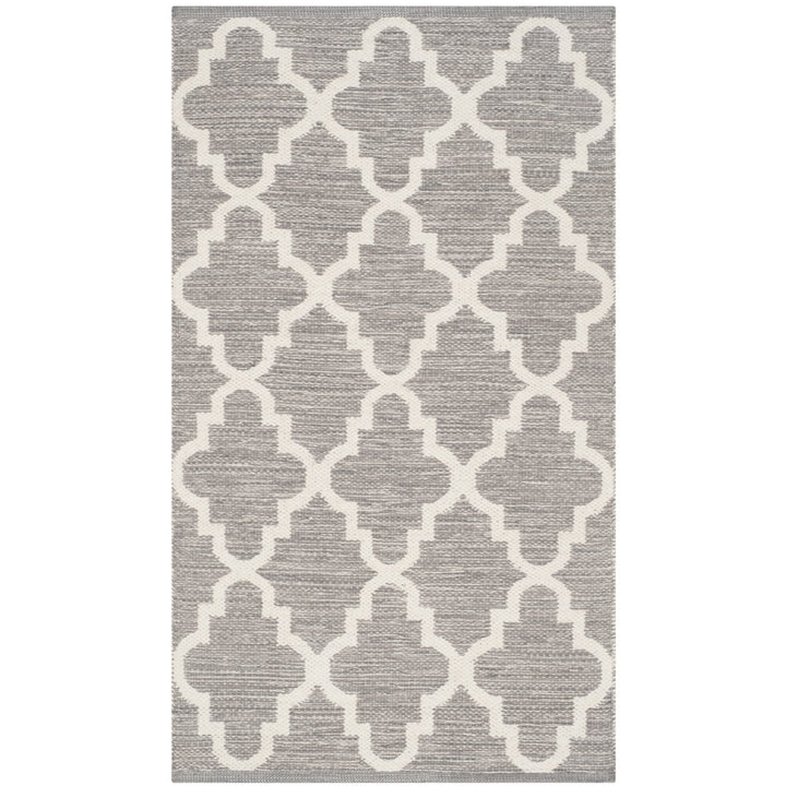 SAFAVIEH Montauk MTK810A Handwoven Grey / Ivory Rug Image 1