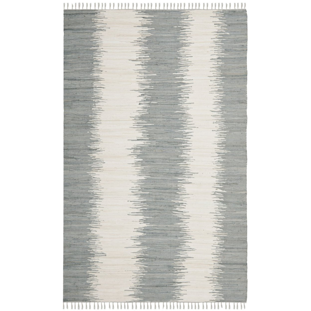 SAFAVIEH Montauk Collection MTK751K Handwoven Grey Rug Image 1