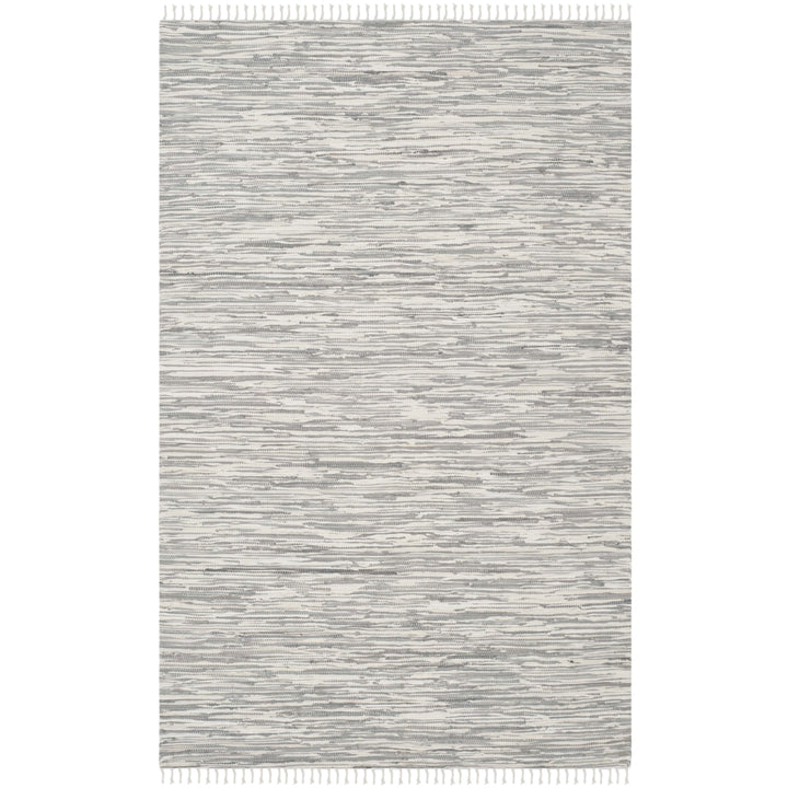 SAFAVIEH Montauk Collection MTK753A Handwoven Silver Rug Image 1