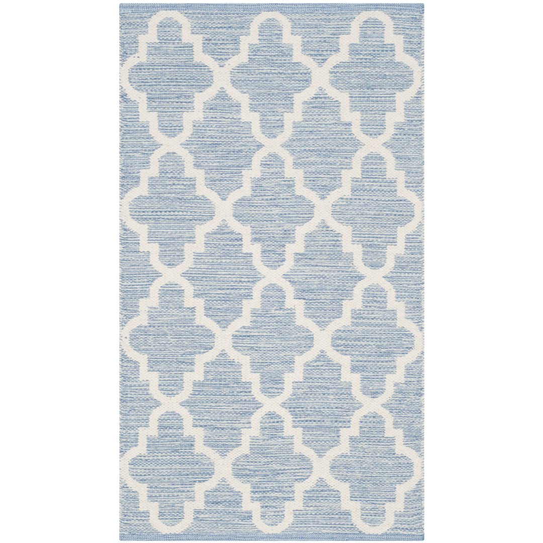 SAFAVIEH Montauk MTK810B Handwoven Light Blue /Ivory Rug Image 8