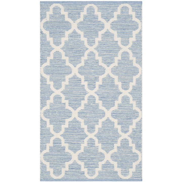 SAFAVIEH Montauk MTK810B Handwoven Light Blue /Ivory Rug Image 8