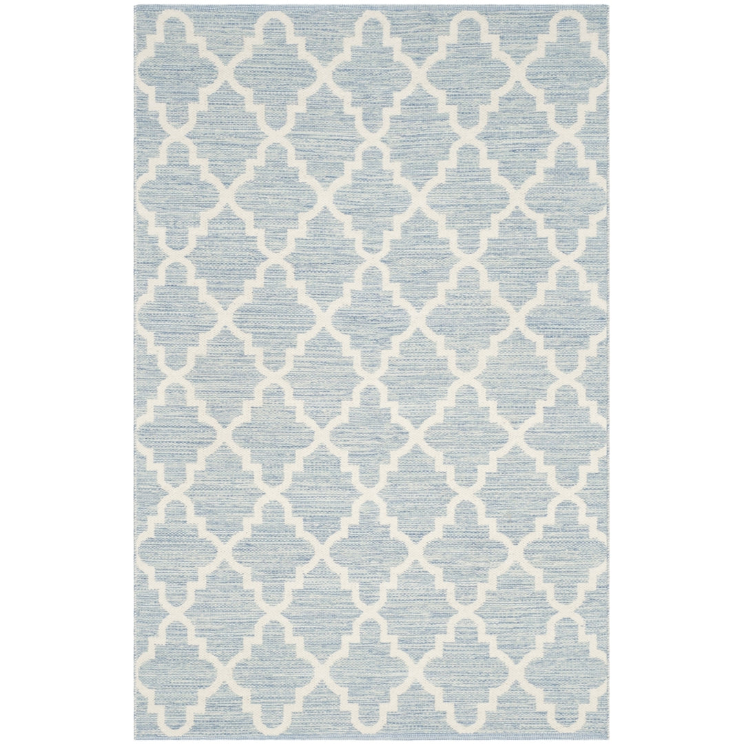 SAFAVIEH Montauk MTK810B Handwoven Light Blue /Ivory Rug Image 9