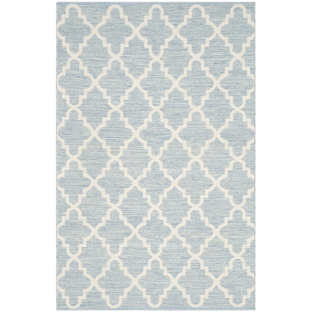 SAFAVIEH Montauk MTK810B Handwoven Light Blue /Ivory Rug Image 1