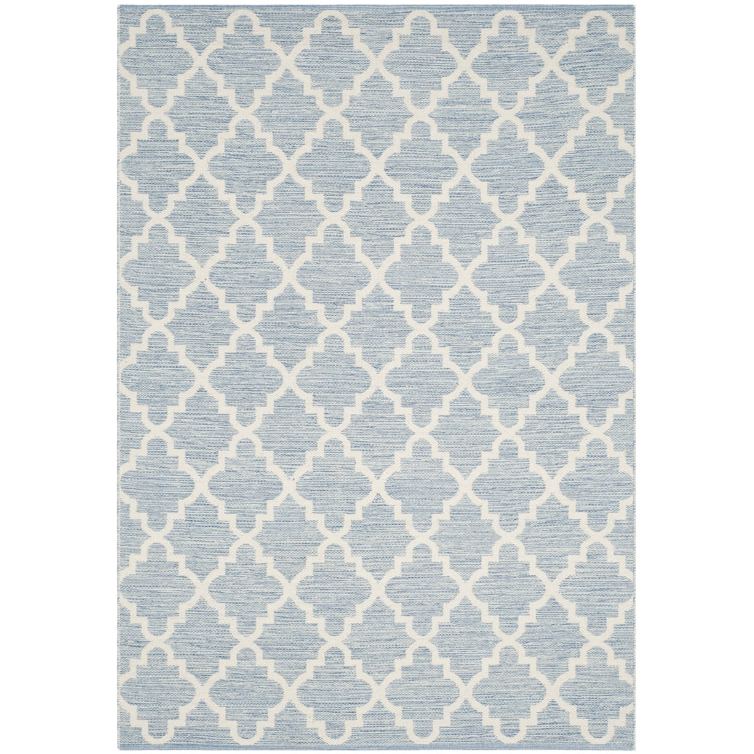 SAFAVIEH Montauk MTK810B Handwoven Light Blue /Ivory Rug Image 10