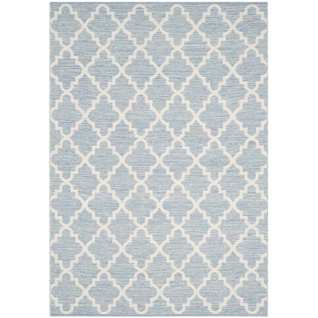 SAFAVIEH Montauk MTK810B Handwoven Light Blue /Ivory Rug Image 1