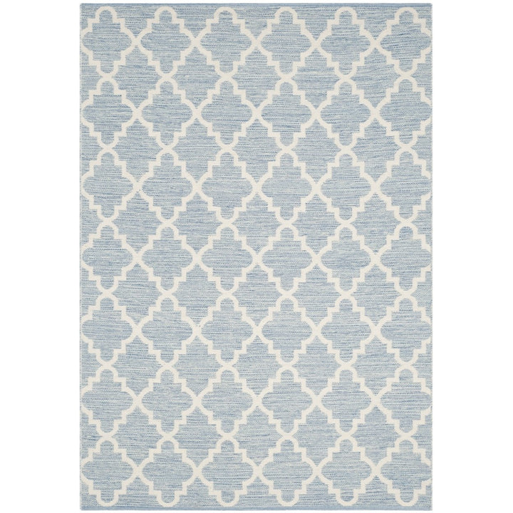 SAFAVIEH Montauk MTK810B Handwoven Light Blue /Ivory Rug Image 1