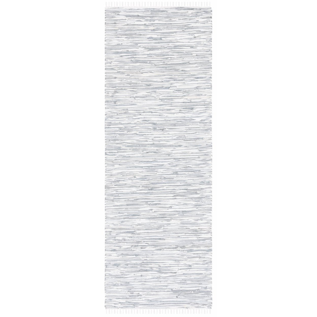 SAFAVIEH Montauk Collection MTK753A Handwoven Silver Rug Image 1