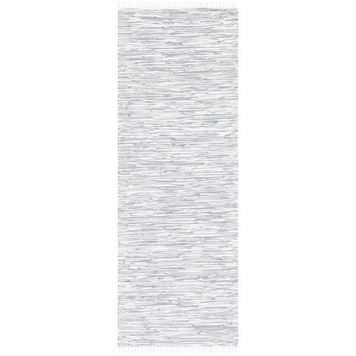 SAFAVIEH Montauk Collection MTK753A Handwoven Silver Rug Image 1