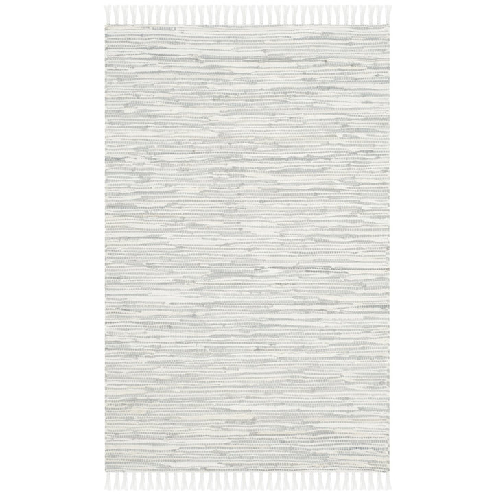 SAFAVIEH Montauk Collection MTK753A Handwoven Silver Rug Image 1