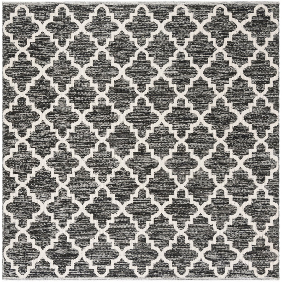 SAFAVIEH Montauk MTK810D Handwoven Black / Ivory Rug Image 1