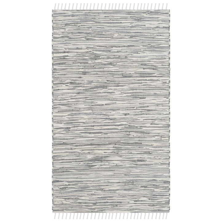 SAFAVIEH Montauk Collection MTK753A Handwoven Silver Rug Image 11