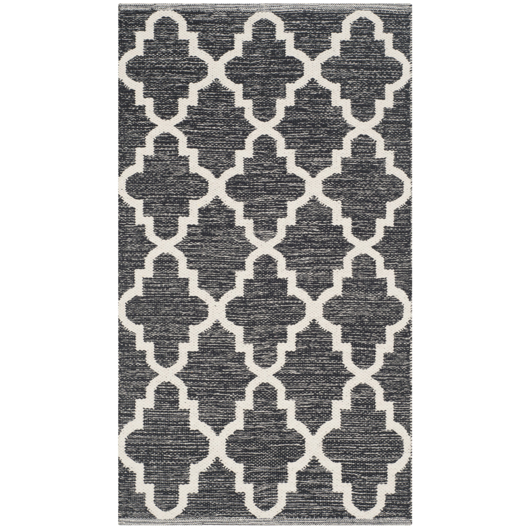 SAFAVIEH Montauk MTK810D Handwoven Black / Ivory Rug Image 8