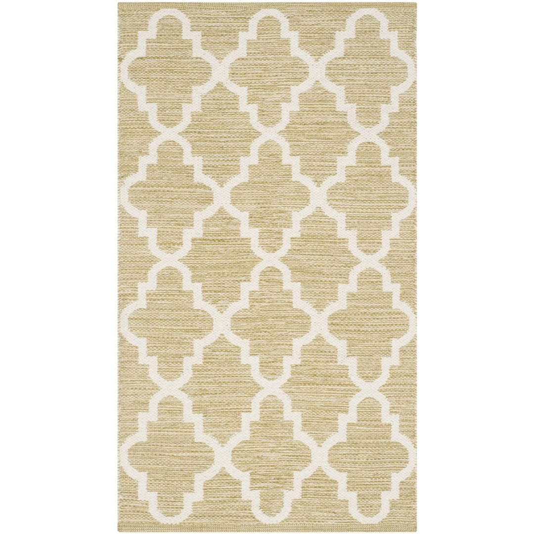 SAFAVIEH Montauk MTK810G Handwoven Green / Ivory Rug Image 1