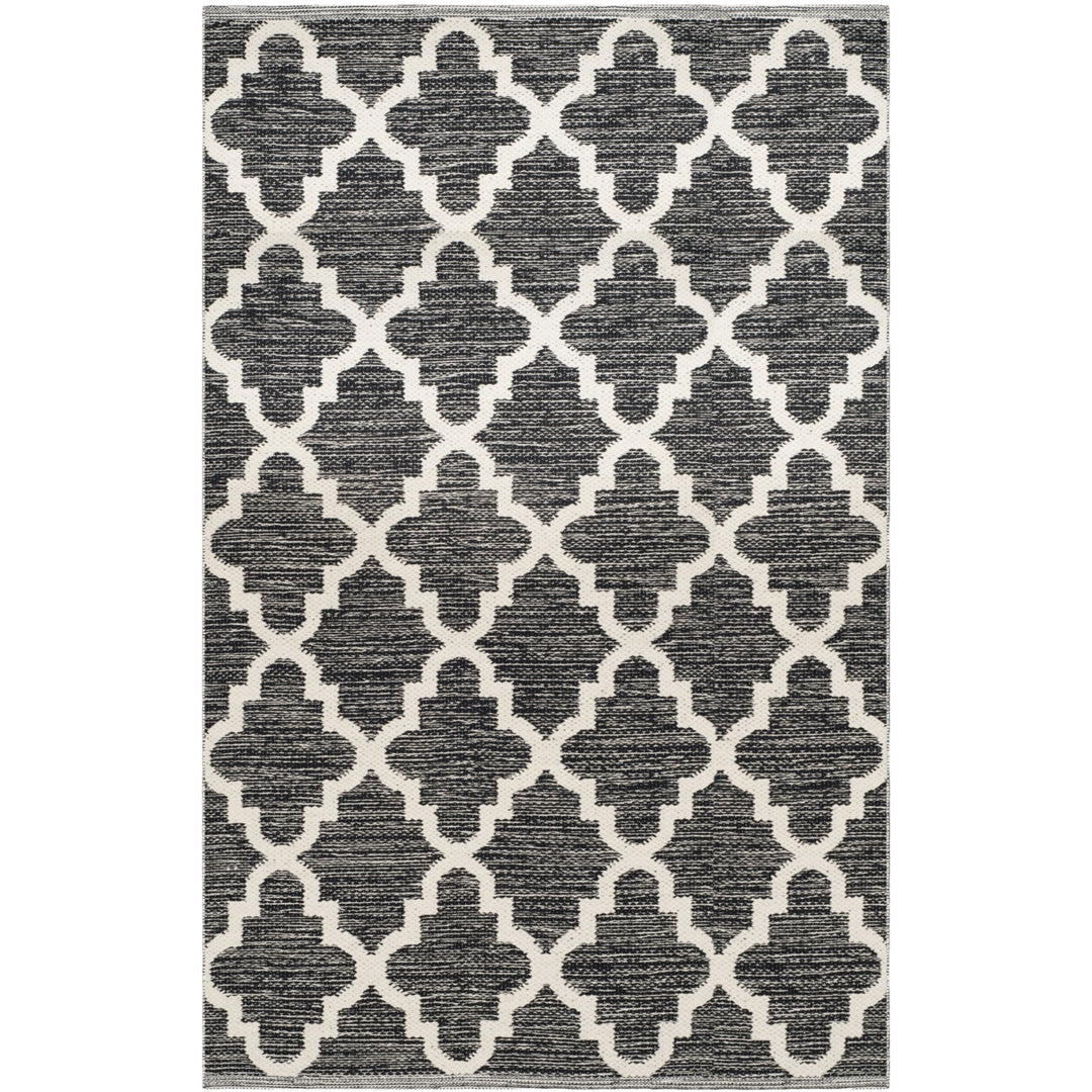 SAFAVIEH Montauk MTK810D Handwoven Black / Ivory Rug Image 9