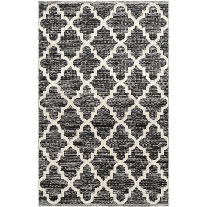 SAFAVIEH Montauk MTK810D Handwoven Black / Ivory Rug Image 1