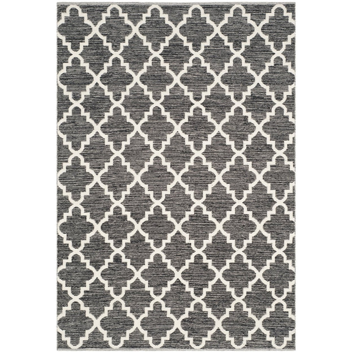 SAFAVIEH Montauk MTK810D Handwoven Black / Ivory Rug Image 1