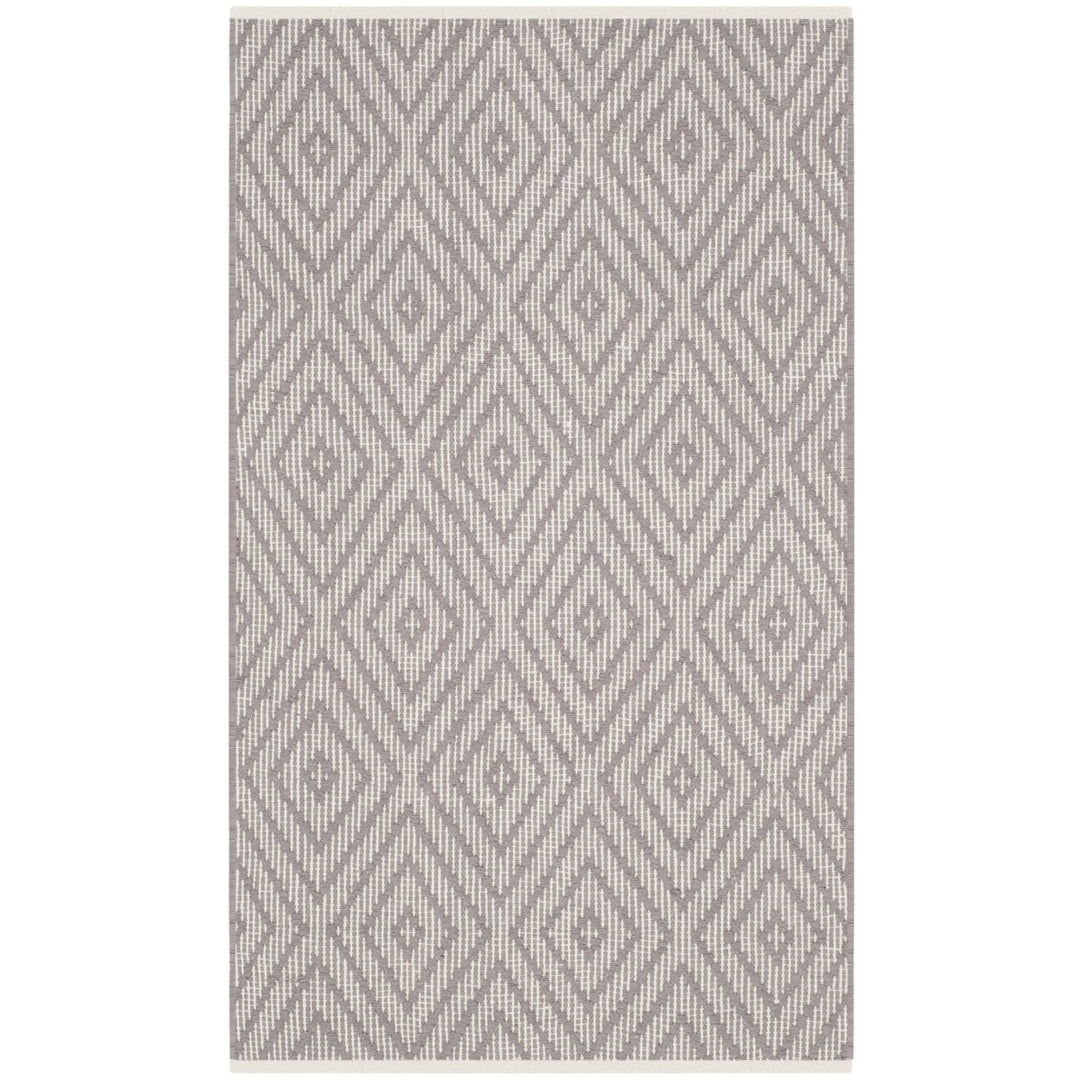 SAFAVIEH Montauk MTK811A Handwoven Grey / Ivory Rug Image 1