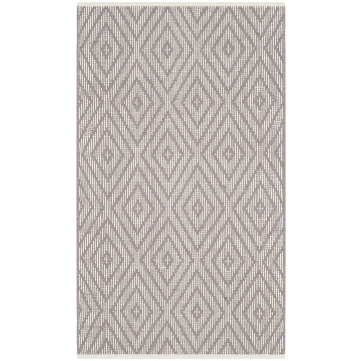 SAFAVIEH Montauk MTK811A Handwoven Grey / Ivory Rug Image 1