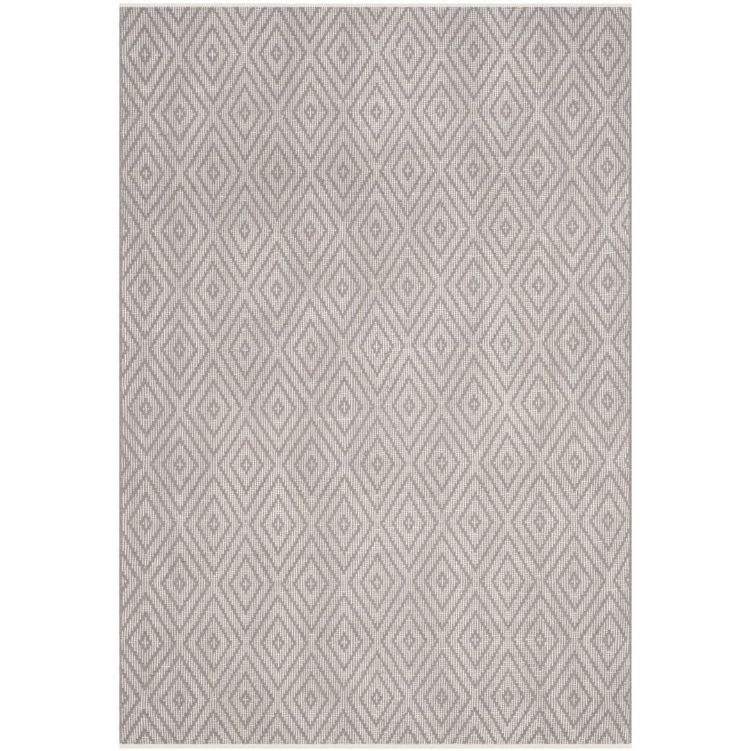 SAFAVIEH Montauk MTK811A Handwoven Grey / Ivory Rug Image 1