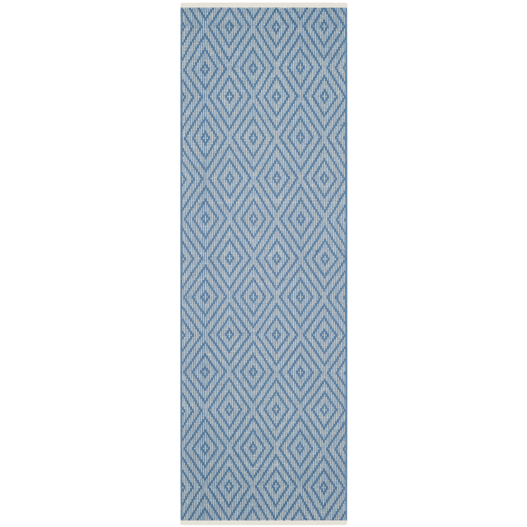 SAFAVIEH Montauk MTK811B Handwoven Blue / Ivory Rug Image 3