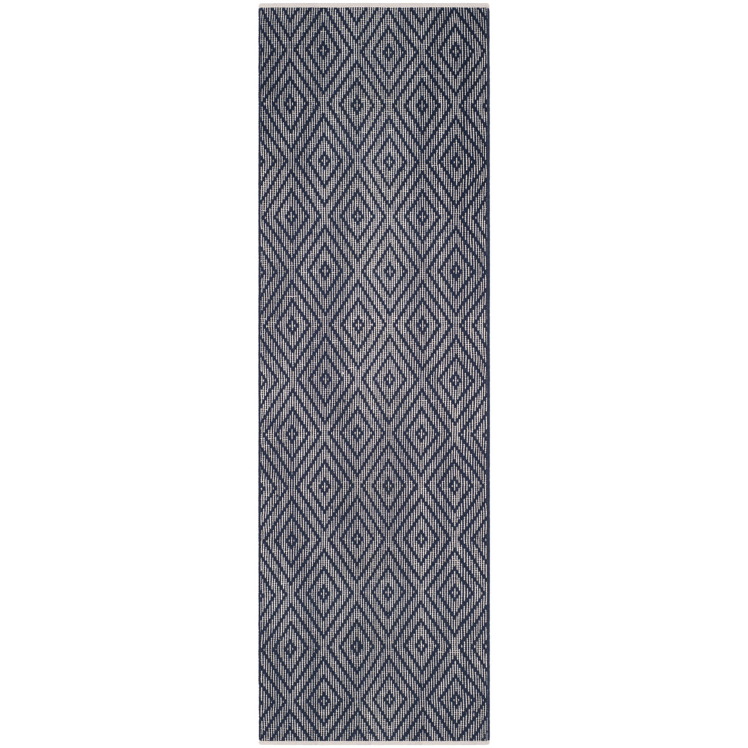 SAFAVIEH Montauk MTK811C Handwoven Navy / Ivory Rug Image 3