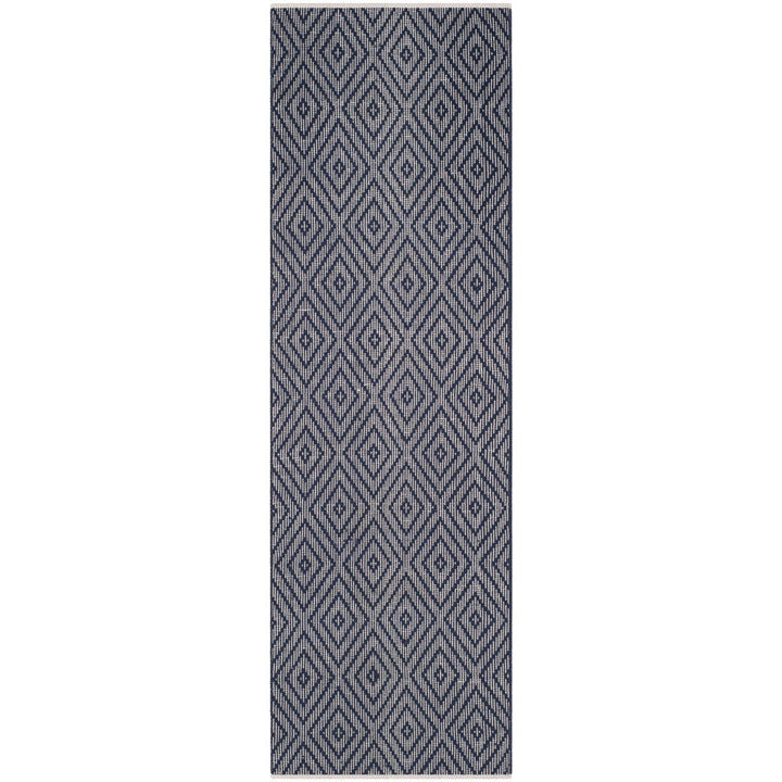 SAFAVIEH Montauk MTK811C Handwoven Navy / Ivory Rug Image 1