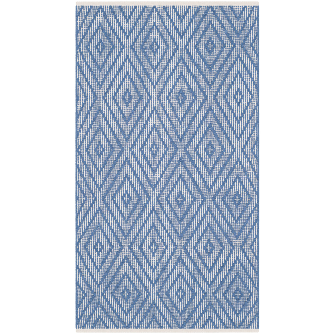 SAFAVIEH Montauk MTK811B Handwoven Blue / Ivory Rug Image 5