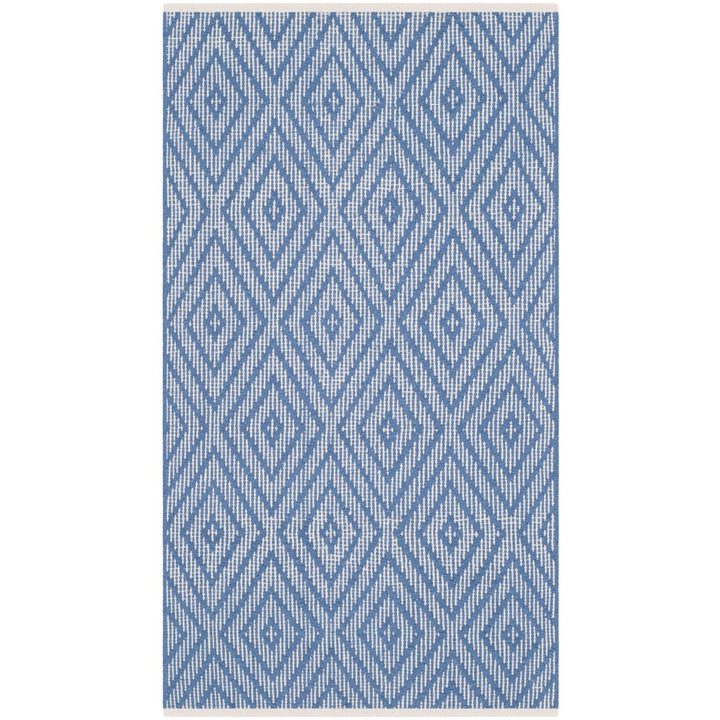 SAFAVIEH Montauk MTK811B Handwoven Blue / Ivory Rug Image 1