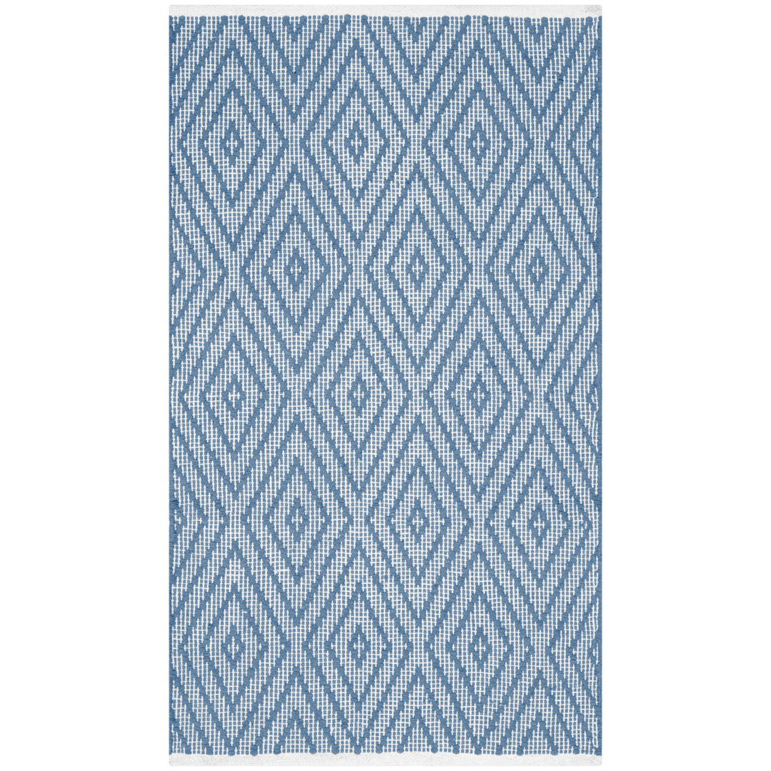 SAFAVIEH Montauk MTK811B Handwoven Blue / Ivory Rug Image 6