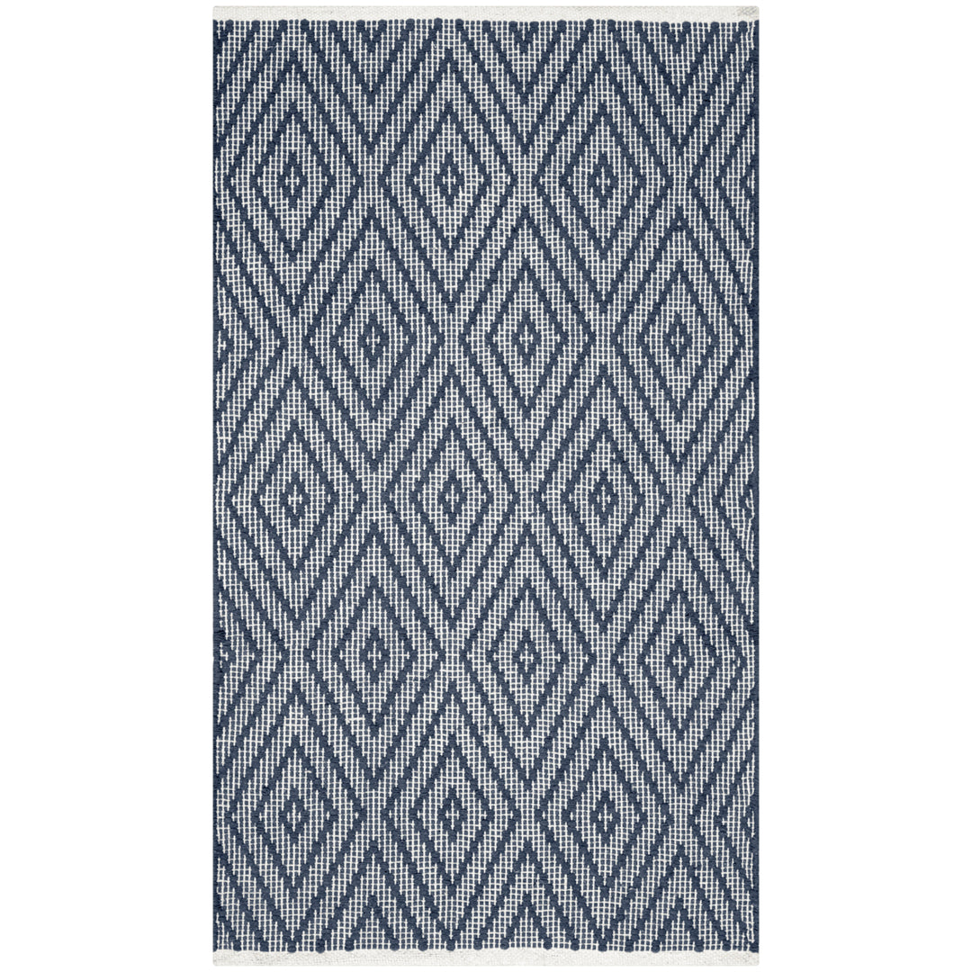 SAFAVIEH Montauk MTK811C Handwoven Navy / Ivory Rug Image 6