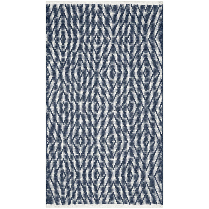 SAFAVIEH Montauk MTK811C Handwoven Navy / Ivory Rug Image 6