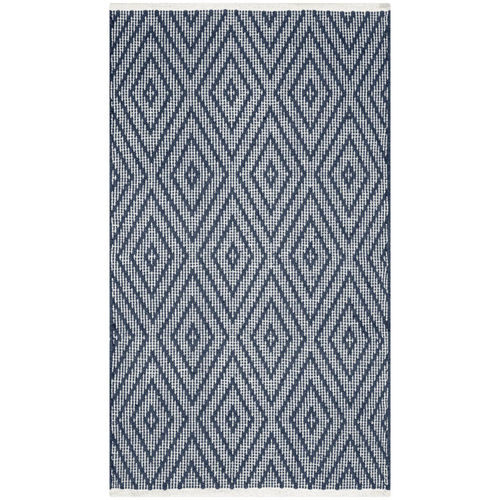 SAFAVIEH Montauk MTK811C Handwoven Navy / Ivory Rug Image 1