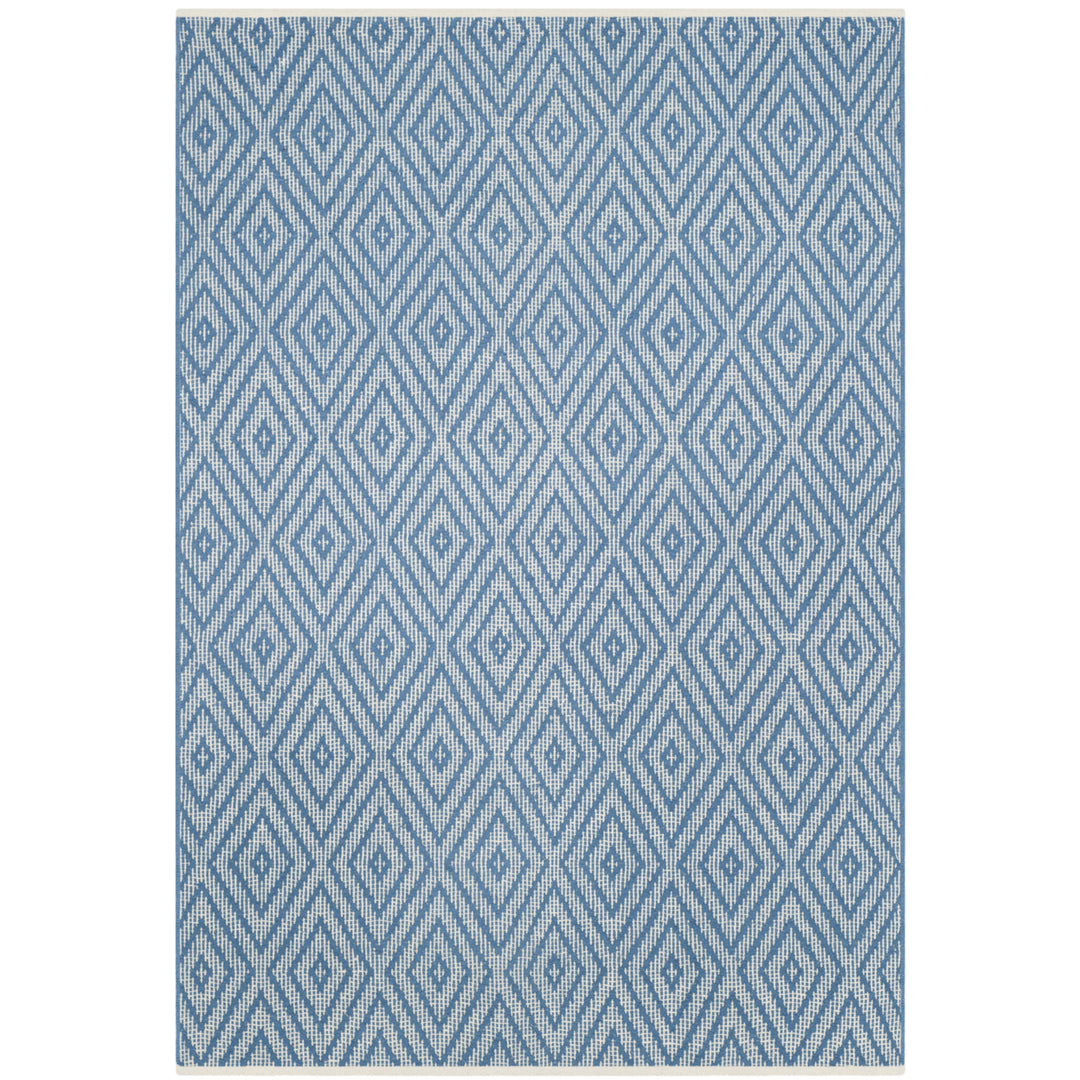 SAFAVIEH Montauk MTK811B Handwoven Blue / Ivory Rug Image 7