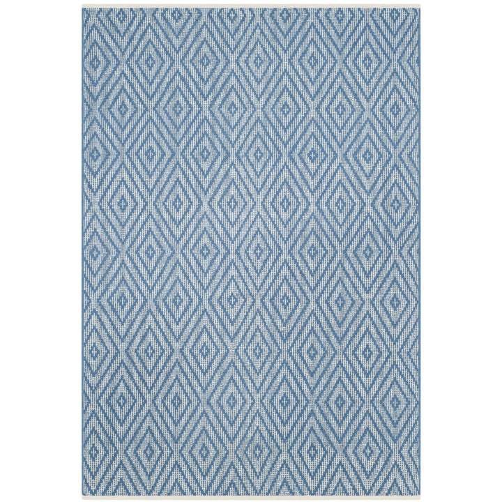 SAFAVIEH Montauk MTK811B Handwoven Blue / Ivory Rug Image 1