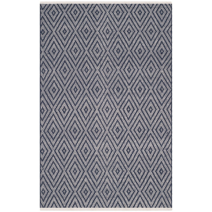 SAFAVIEH Montauk MTK811C Handwoven Navy / Ivory Rug Image 1