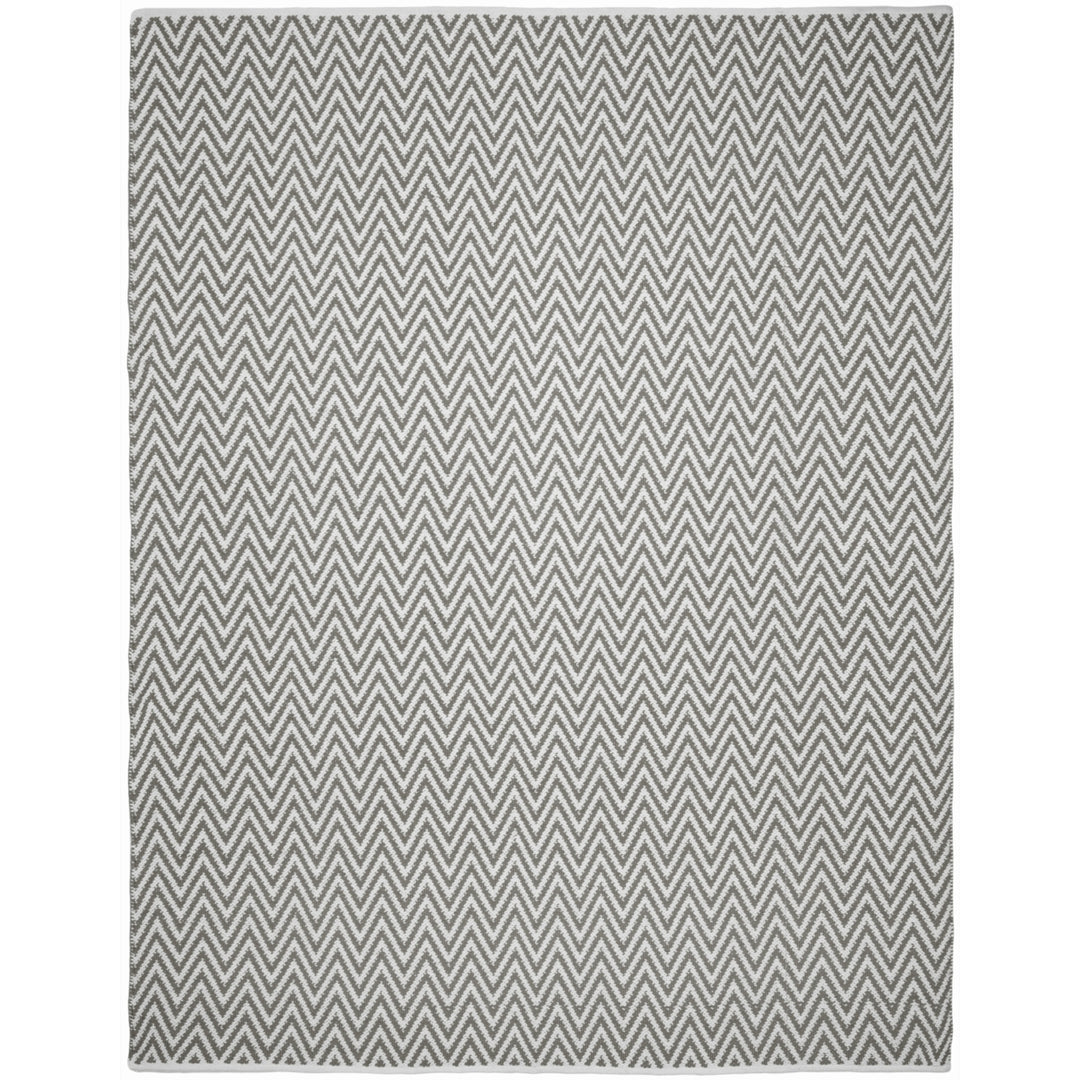 SAFAVIEH Montauk MTK812A Handwoven Grey / Ivory Rug Image 1