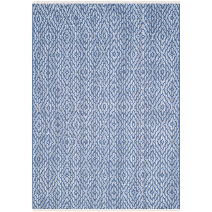 SAFAVIEH Montauk MTK811B Handwoven Blue / Ivory Rug Image 1