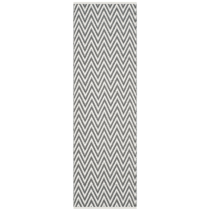 SAFAVIEH Montauk MTK812A Handwoven Grey / Ivory Rug Image 3