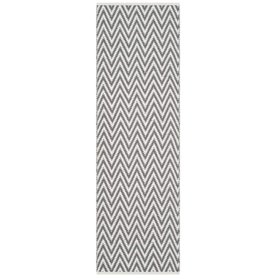 SAFAVIEH Montauk MTK812A Handwoven Grey / Ivory Rug Image 1