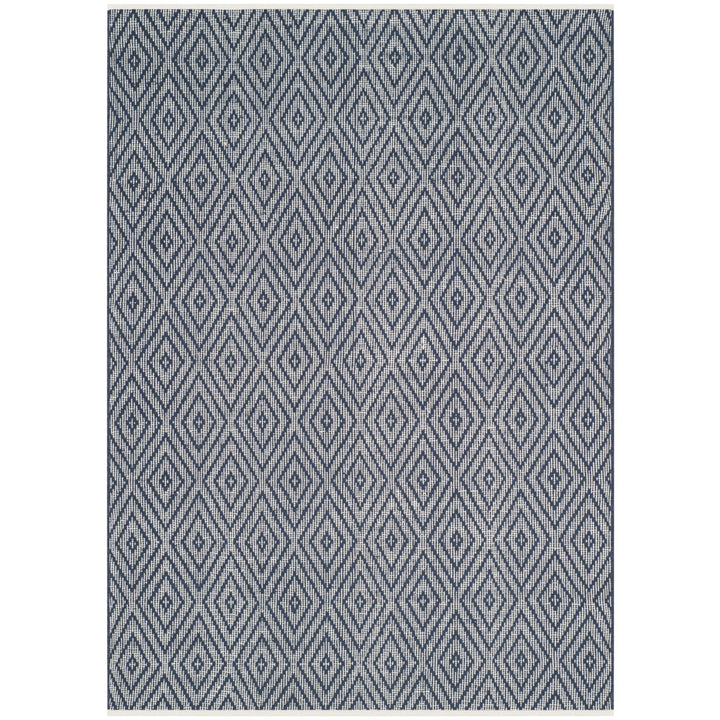 SAFAVIEH Montauk MTK811C Handwoven Navy / Ivory Rug Image 1