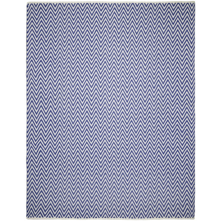 SAFAVIEH Montauk MTK812C Handwoven Navy / Ivory Rug Image 1