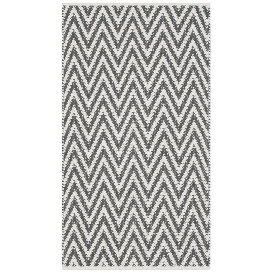 SAFAVIEH Montauk MTK812A Handwoven Grey / Ivory Rug Image 1