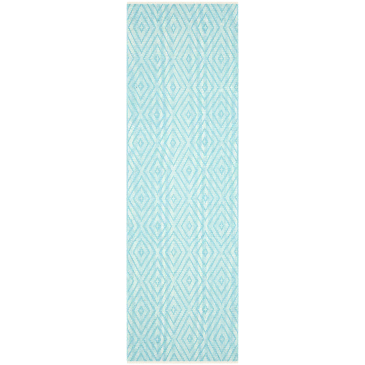 SAFAVIEH Montauk MTK811H Handwoven Turquoise / Ivory Rug Image 3