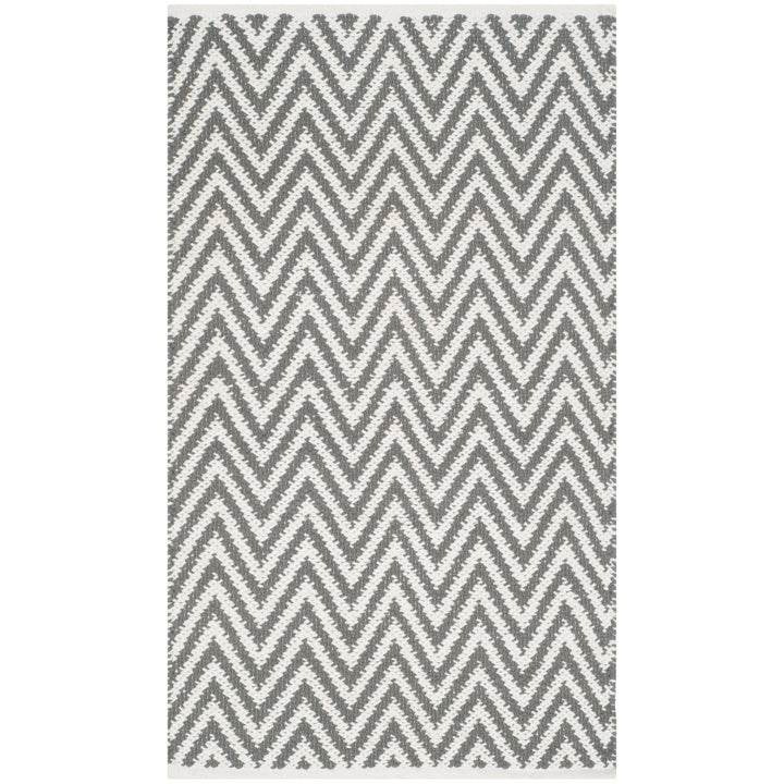 SAFAVIEH Montauk MTK812A Handwoven Grey / Ivory Rug Image 1