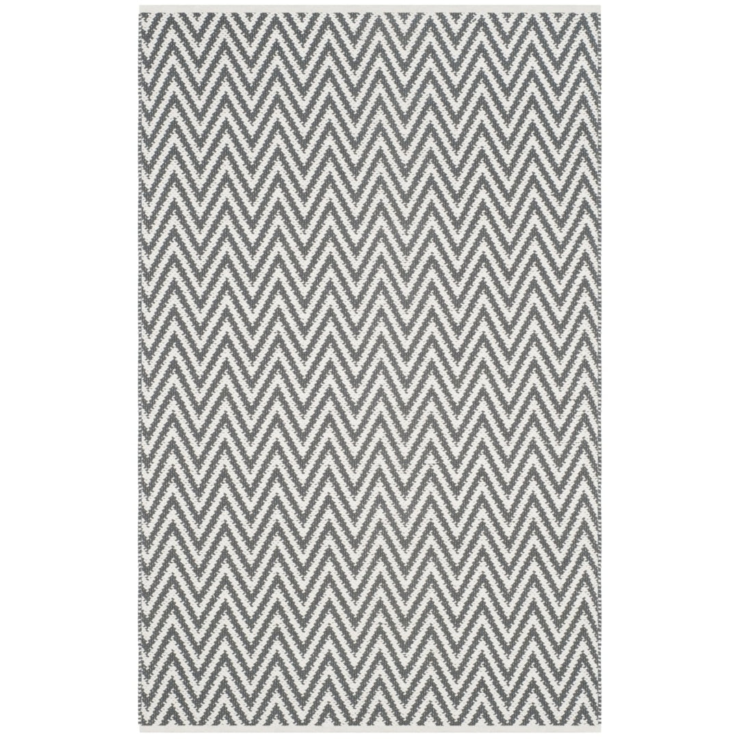 SAFAVIEH Montauk MTK812A Handwoven Grey / Ivory Rug Image 1