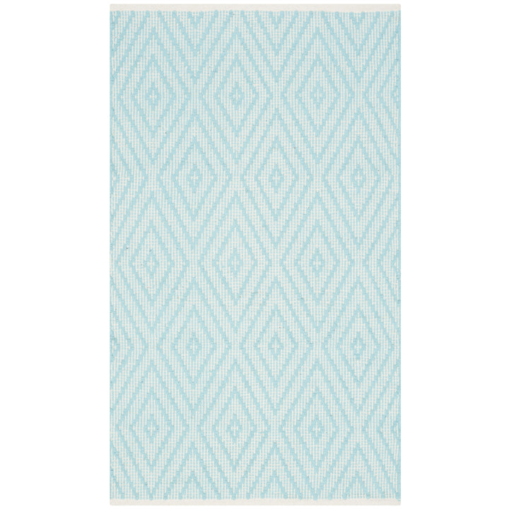 SAFAVIEH Montauk MTK811H Handwoven Turquoise / Ivory Rug Image 5